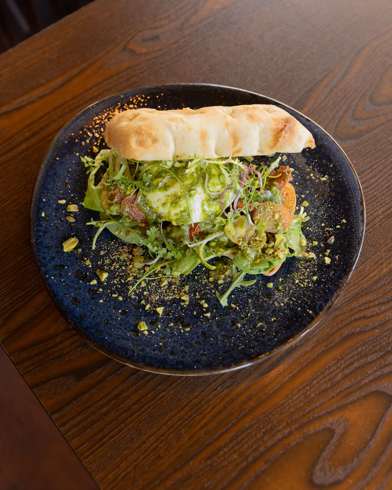 Wrap met salade en kruiden