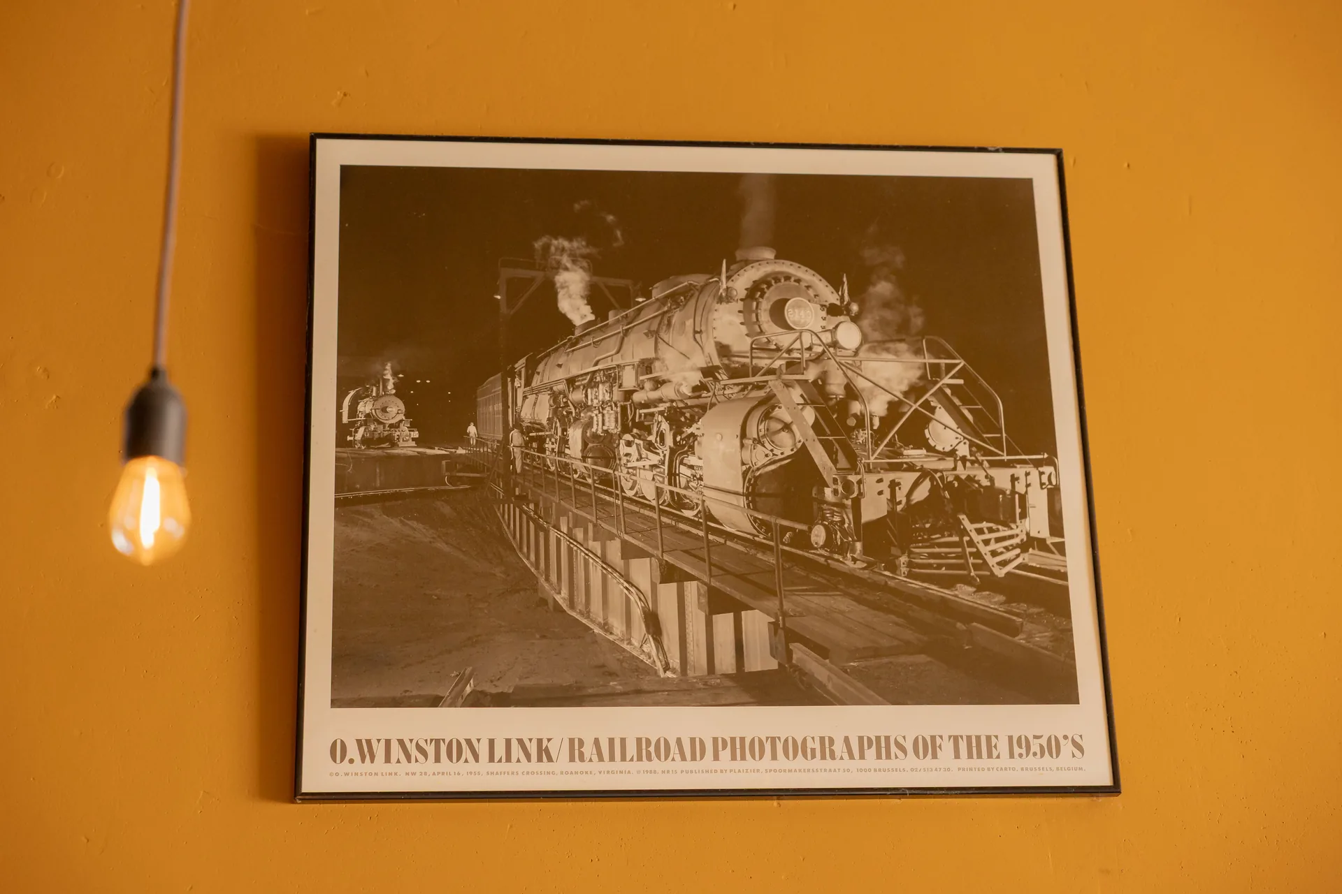Vintage prent aan de wand